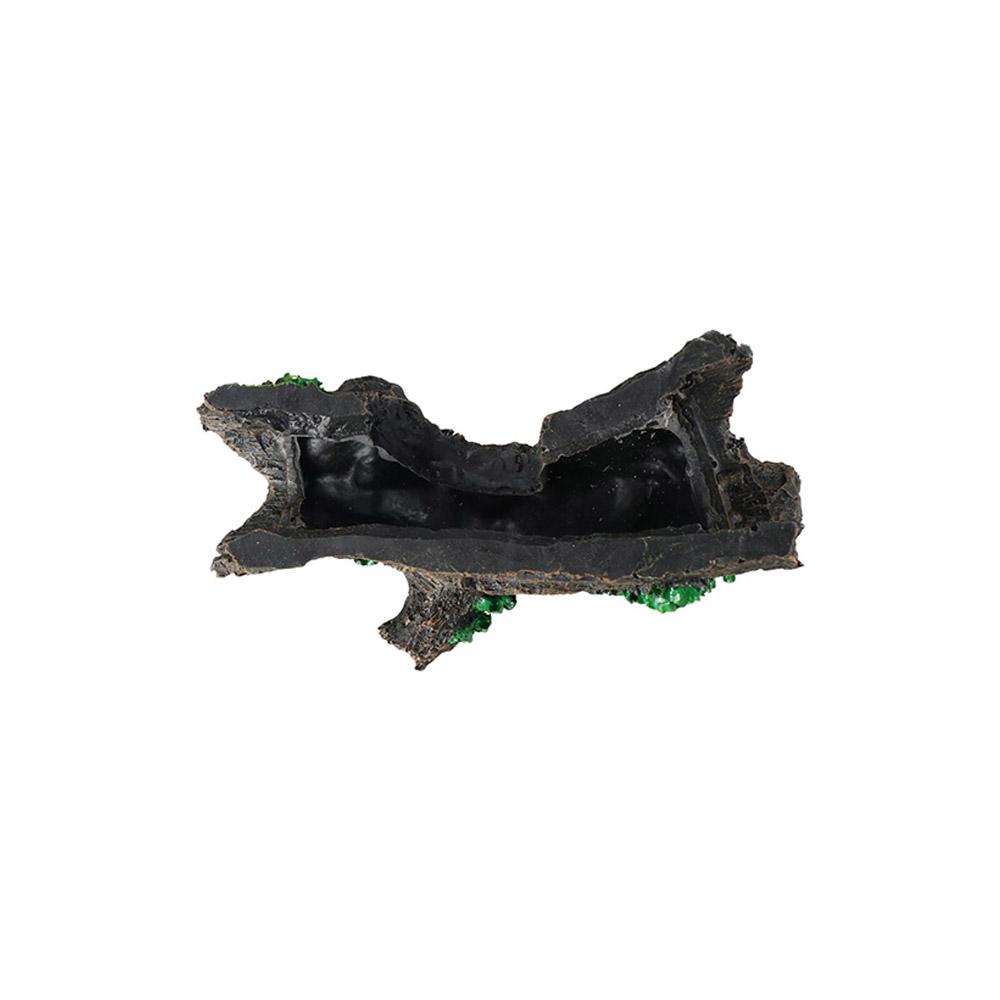 Resin Fish Shrimp Hideout Caves Bark Shape Turtle Hiding Shelter Aquarium Hollow Tree Trunk  Fish
