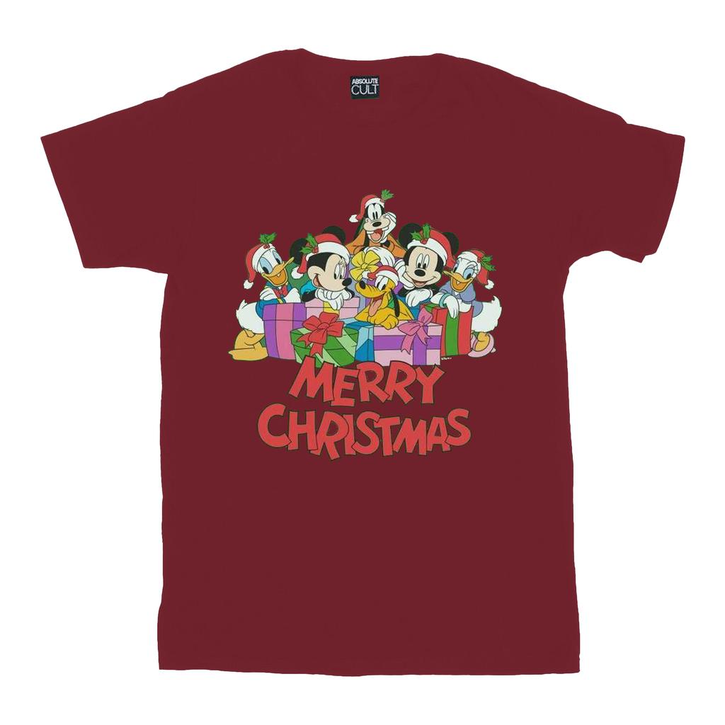 Disney Herren Mickey Mouse And Friends Weihnachts-T-Shirt