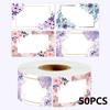 50/100/250PCS Flowers Name Lables Sunflowers Packaging Sticker Roll Date Stickers Refrigerator Freezer Food Storage Small