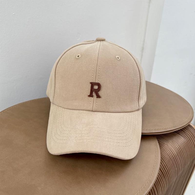 Women's spring hat R word casual couple cap summer fashion versatile outdoor shade men's baseball cap
