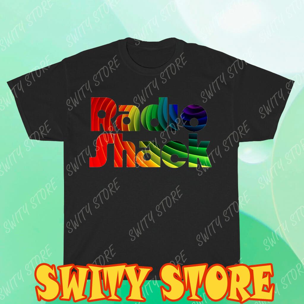 New Men Shirt Radio Shack 80 s Logo T-Shirt Logo T-Shirt XXXXL