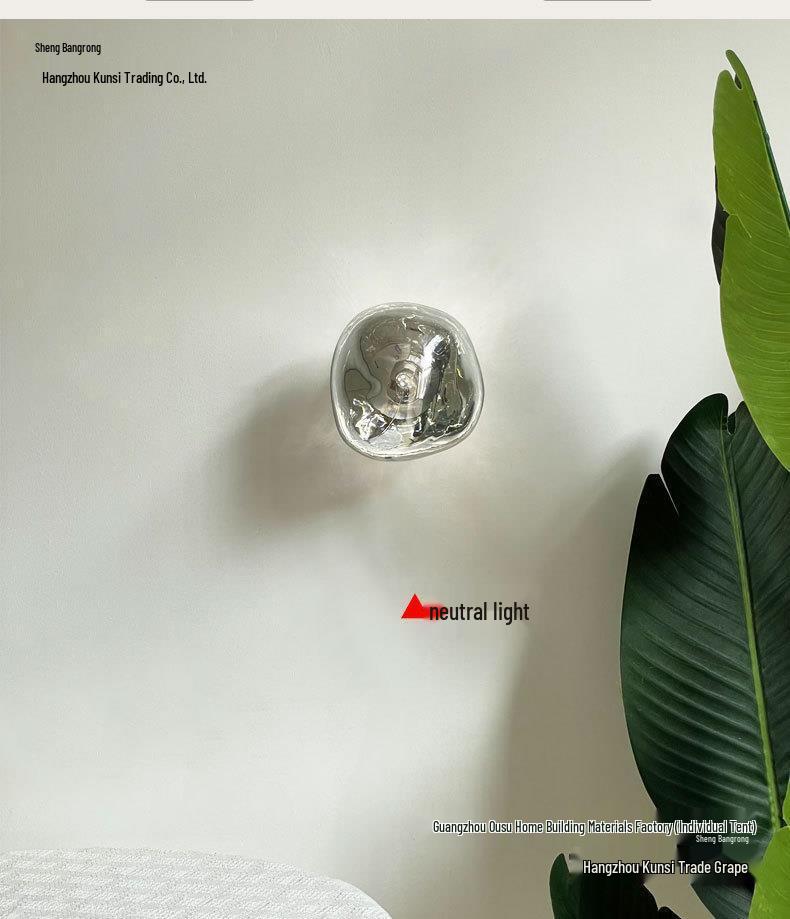 Mid-Century Bauhaus Teardrop Wall Lamp for Living Room, Bedroom, or Entrance
