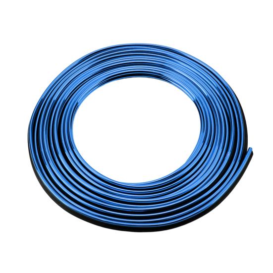 

5 м салон автомобиля гальванические декоративные полоски отделка автомобиля DIY набор полос украшения гибкие 5m синий