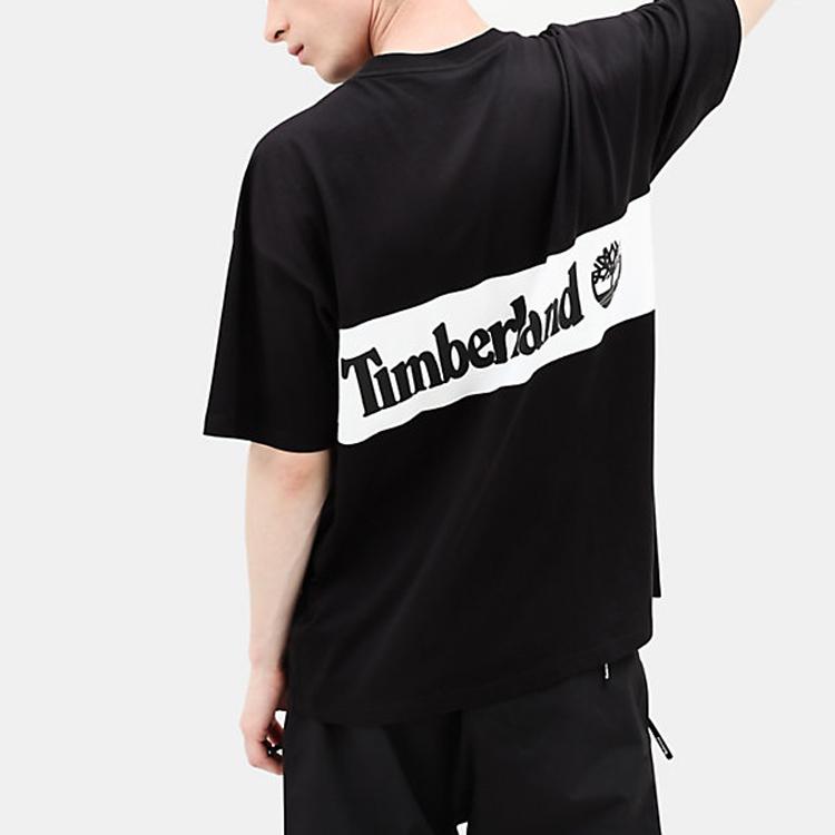 Timberland X Mastermind Kolaborace Ležérní Sportovní Tričko s Kulatým Výstřihem a Krátkým Rukávem Pánské Vrchní Díly Černá A28ZW-N92