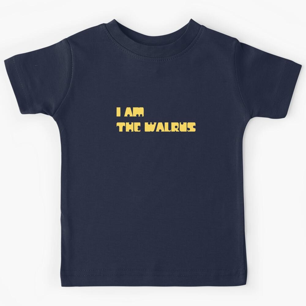 I Am The Walrus, mustard Kids T-Shirt 100