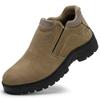 Mens Slip On Safety Work Shoes Steel Toe Puncture Proof Heat Resistant Construction Site Work Shoes