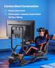 Racing Wheel Stand, Heavy-Duty Simulator Cockpit Steering Wheel Stand with Monitor Stand, Fit Logitech G25,G27,G29,G920,G923, Thrustmaster T300RS,TX