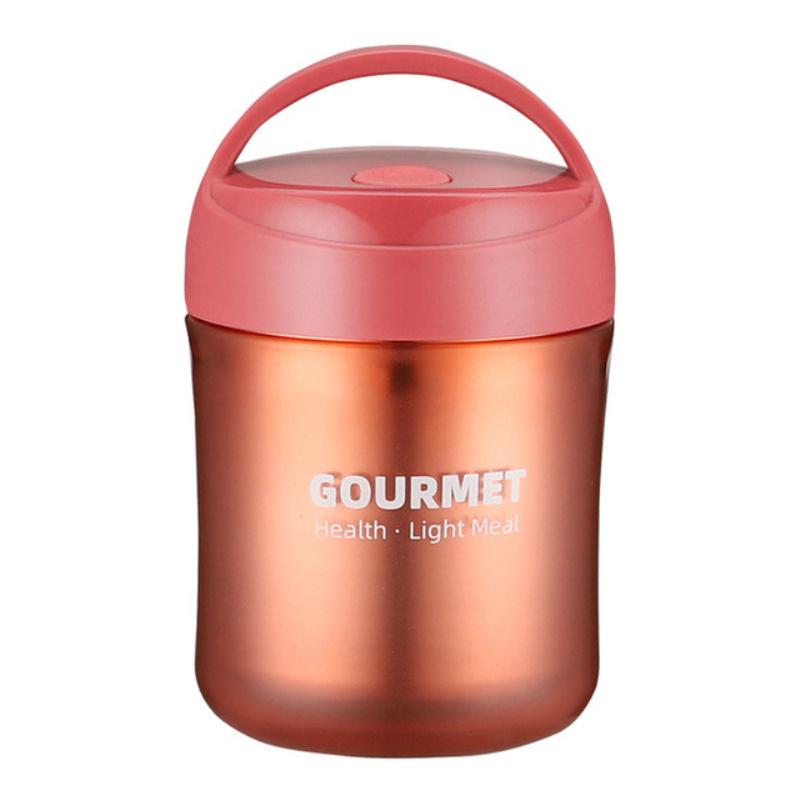 500ML przenośny pojemnik z izolacją termiczną ze stali nierdzewnej śniadanie Lunchbox szczelny jedzenie zupa kubek termiczny termosy