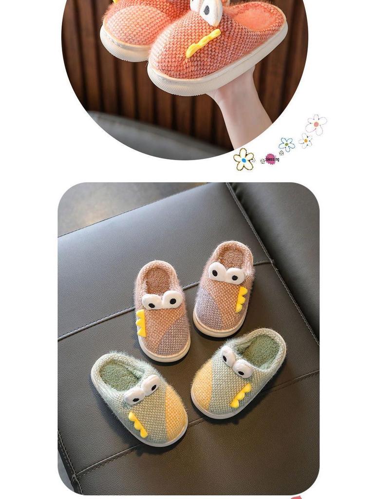 Kinder Cartoon Winterschuhe - Rutschfeste Hausschuhe für Jungen & Mädchen mit Samt, Eltern-Kind-Passform