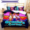 3pcs Gracie's Corner pattern bedding set duvet cover set includes duvet cover &pillowcases, perfect all season bedroom decoration & gift