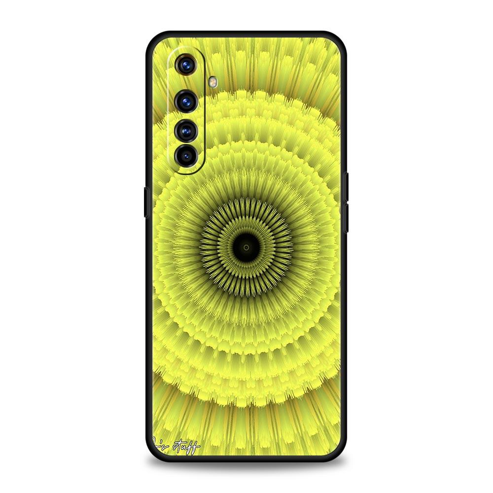 Retro Circular Totem Design Soft TPU For Realme 13 12 11 10 9 Pro Plus GT3 GT2 C21 C25 C35 C53 C55 C67 Pro 5G Phone Case Cover