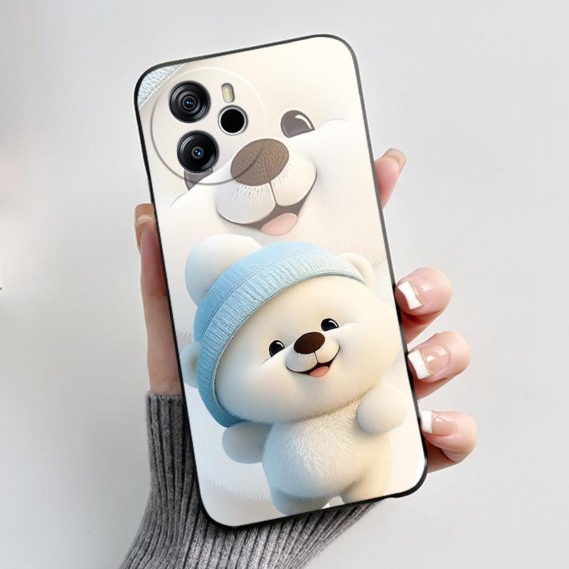 For Blackview Oscal Tiger 12 6.78" 2023 Blackview Shark 8 Back Phone Case Luxury Cute Love Rabbit Funny TPU Soft Silicone Cover
