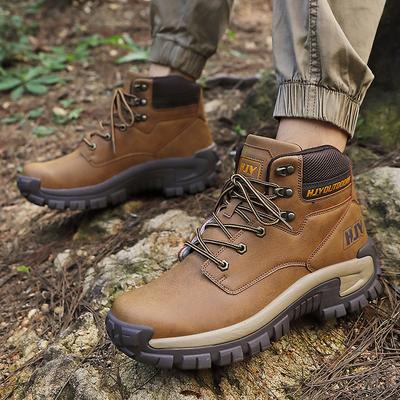 New Large Size Outdoor Hiking Shoes Field Training Tactical Boots Medium and High Top Wear-resistant Climbing Shoes