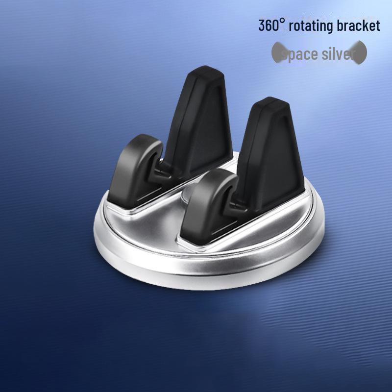 

Універсальний автомобільний тримач на присосці для навігації срібний