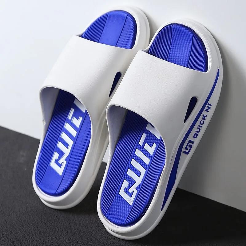 Fashion Fashion Couples Slippers 2025 Summer New Men's Slippers Home Bathroom Couples Slippers Non-slip Flat Slipper Couples Flip Flops