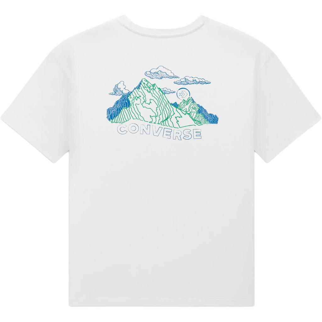 Converse Mountains T Shirt Unisex White 10026680-A01