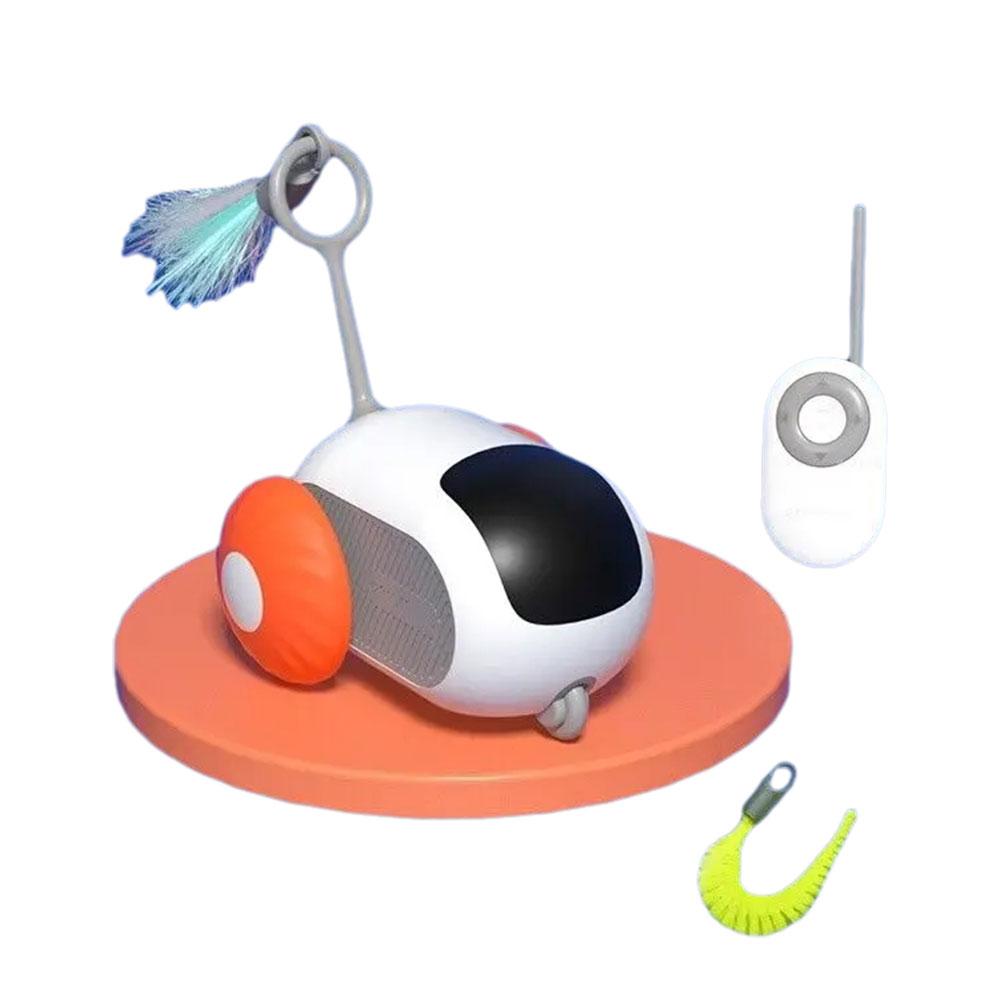 Remote Controlled Smart Cat Toy Automatic Moving Toy Car for Cats Dogs Interactive Playing Kitten Training 2 Modes Pet Supplies