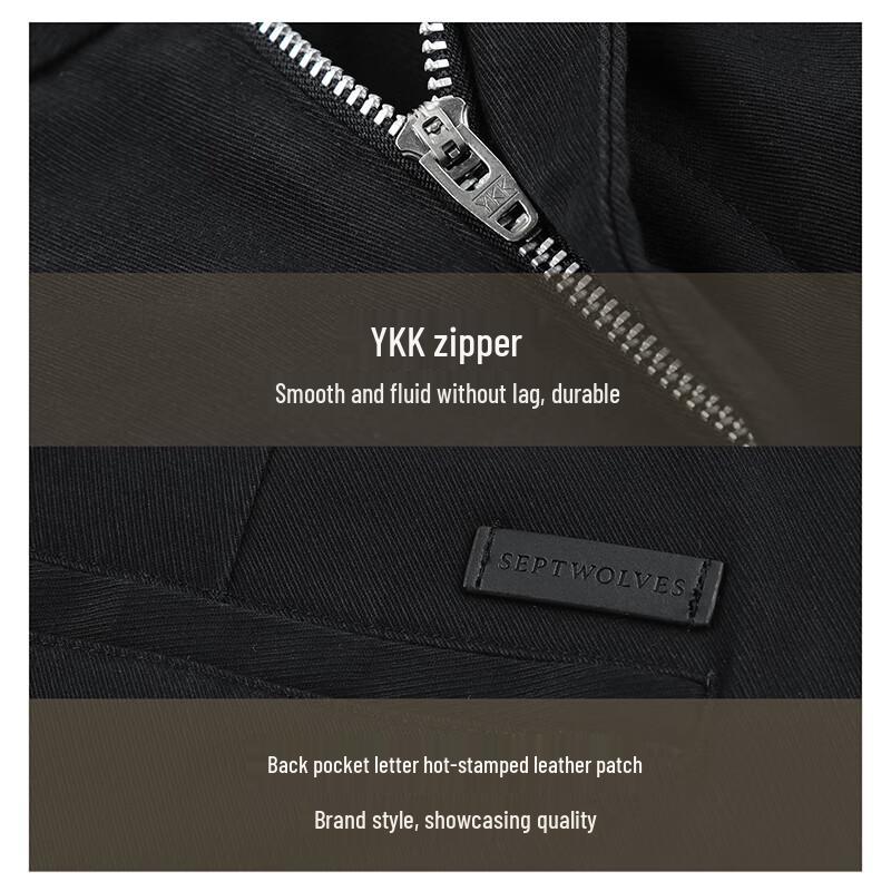 Septwolves Men's Stretch Wrinkle-Resistant Twill Straight-Leg Casual Pants