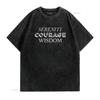Serenity Courage Wisdom Spiritual Religious T Shirt vintage Washed Top For Everyday Wear streetwear Soft Stretched Casual