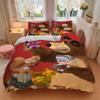 Masha Bear Adventure Print 3Pcs Bedding Setduvet Cover With 2 Bedropillowcase Home Birthday Gift