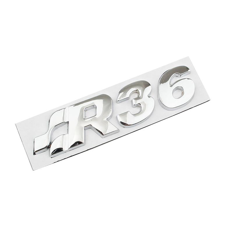 Car 3D Metal Body Trunk Badge Emblem Decals Styling Sticker For VW Volkswagen Golf 4 5 MK4 MK5 R32 R35 R36 Passat B6 Accessories zs9