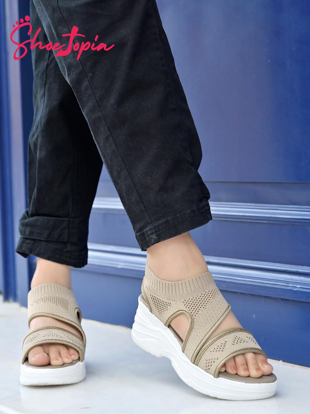 Shoetopia Women S Sandal-6 Kids Uk (Milton-Beige)-Eu39 6 UK