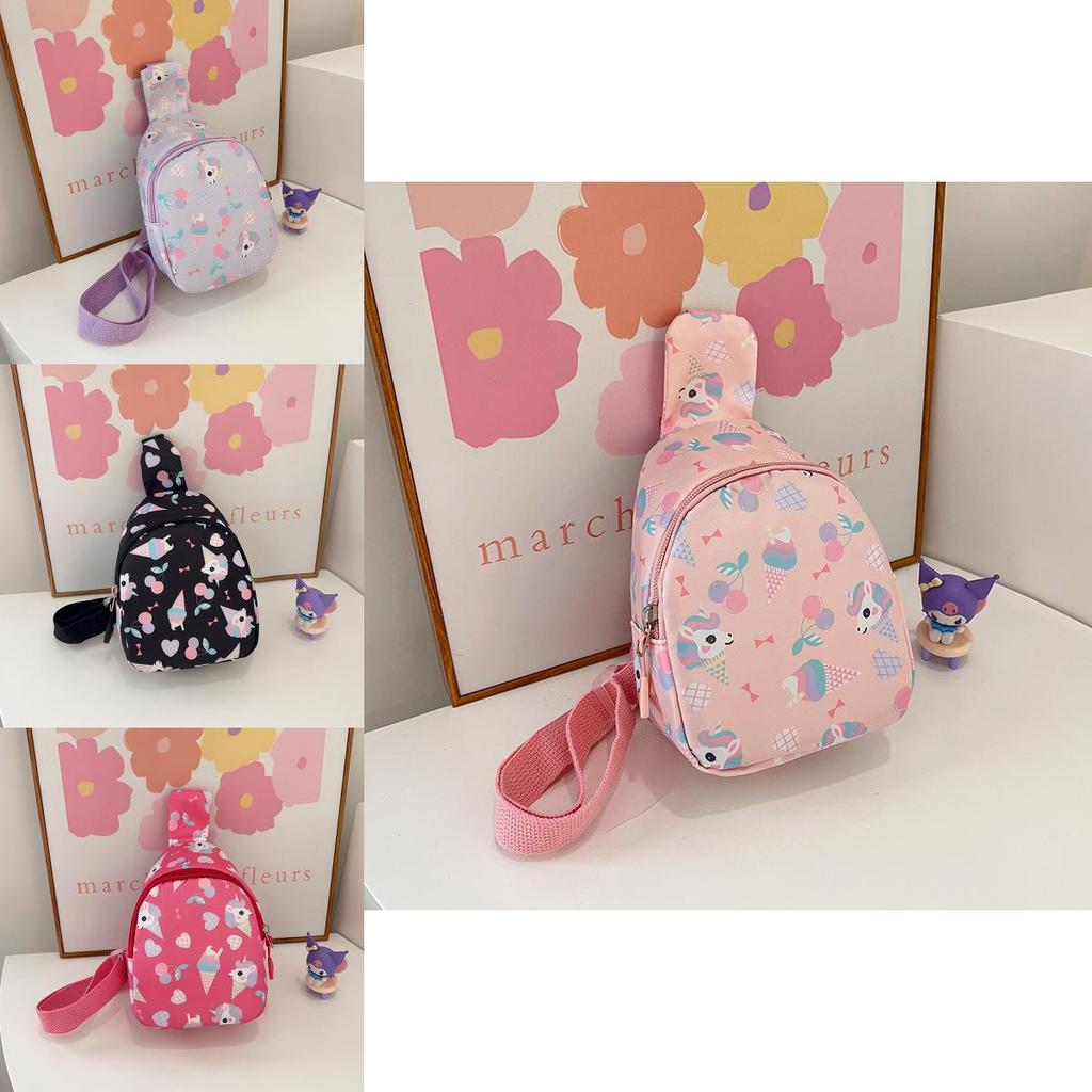 Cute And Fun Polyester Children's Chest Bag Perfect For Daily Outings In Various Colors