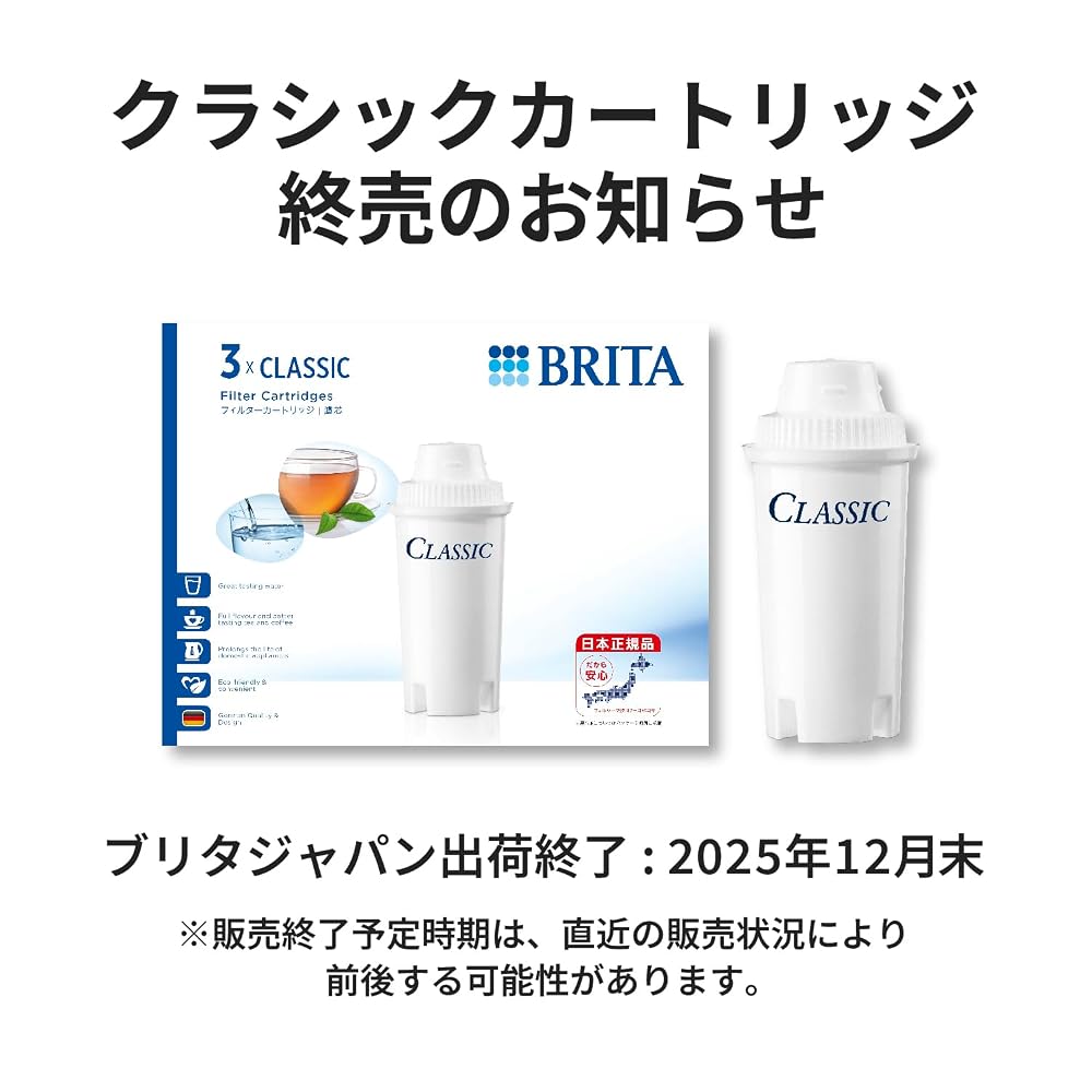 BRITA Classic Replacement Filters for Water Filter Pitcher (3-pack) BJ-C3