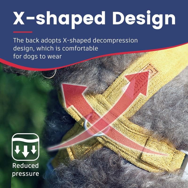 Durable Dog Harnessand Leash Set Adjustable Escape Proof Pet Vest Comfortable No Pull Strong Leash For Small Medium Dogs Travel