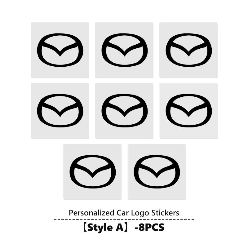 Car Interior Badge Stickers Phone Key Decoration Decal For Mazda 3 6 CX5 2 CX3 CX9 MX5 RX8 Axela Demio Atenza MS vf2