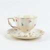 Golden Edge Ceramic Cup&saucer Pattern Floral Coffee Mug Dining Table Milk Mugs Afternoon Tea Teacup Fruit Juice Container