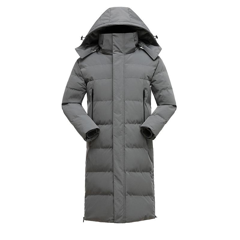 Winter Long Cotton-padded Clothes Men's Casual Warm Loose Hooded Cotton-padded Jacket Couple Cotton-padded Clothes