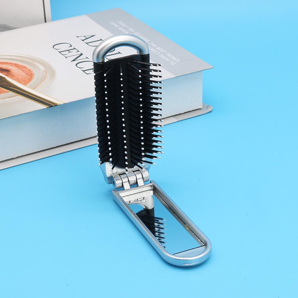 Taşınabilir Katlanabilir Makyaj Aynası ve Air Cushion Saçak Tarağı Seti