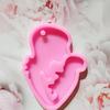 5 Pcs Pregnant Mother Keychain Epoxy Resin Mold Handmade Women Mom Pendants Silicone Mould DIY Crafts Jewelry Necklace
