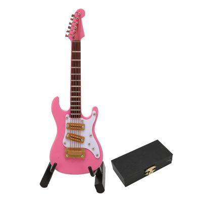 Μίνι Διακοσμητικά Κιθάρας 10 εκ. Βάση Έκθεσης Κουτί Αποθήκευσης Μουσικό Όργανο Μοντέλο Κιθάρας για