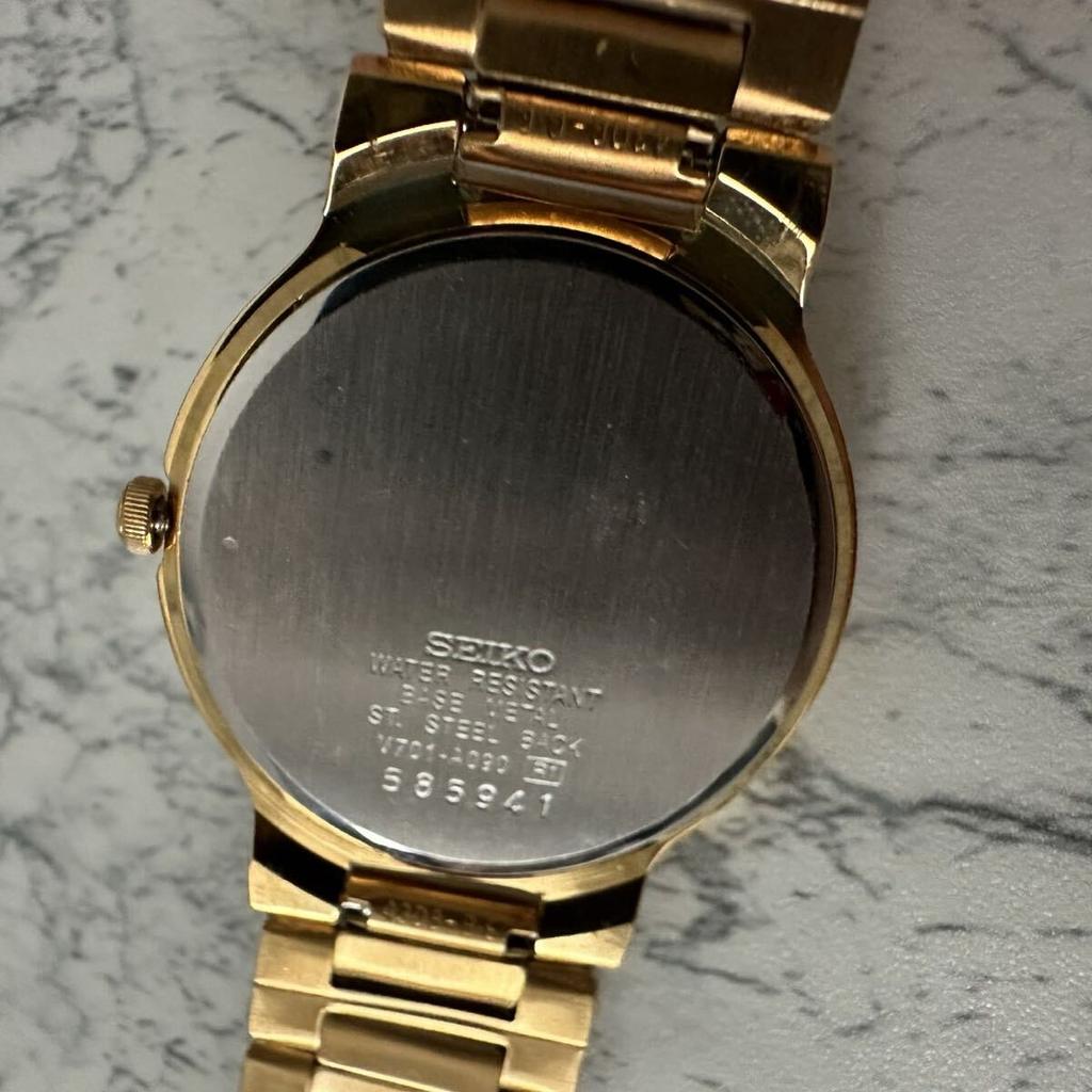 SEIKO Gold Fully V701-A090 Watch, Functional
