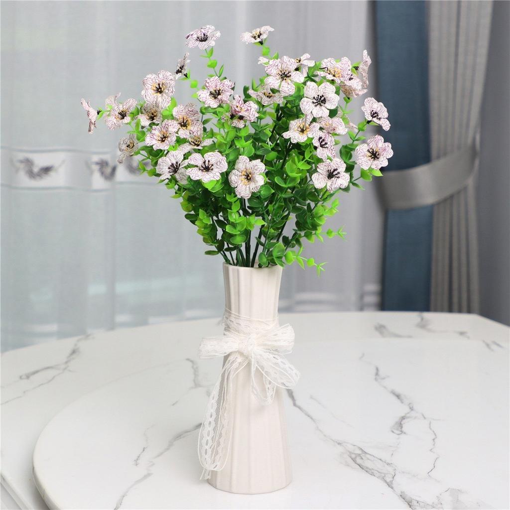 35 Mesh Eucalyptus Violet Mock Bouquet Home Dress Up Photography Props Wedding Camping Decoration