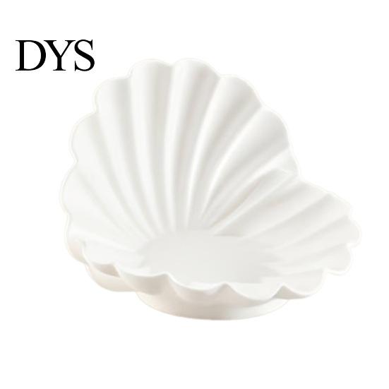 Ohrring-Aufbewahrungsschale Weiße Muschel Schmuckschale, 3D-gedruckter Halter, Dekorativer Ringhalter Schale Schlüssel für Ringe Ohrringe Halsketten Entgratungsfreier Organizer