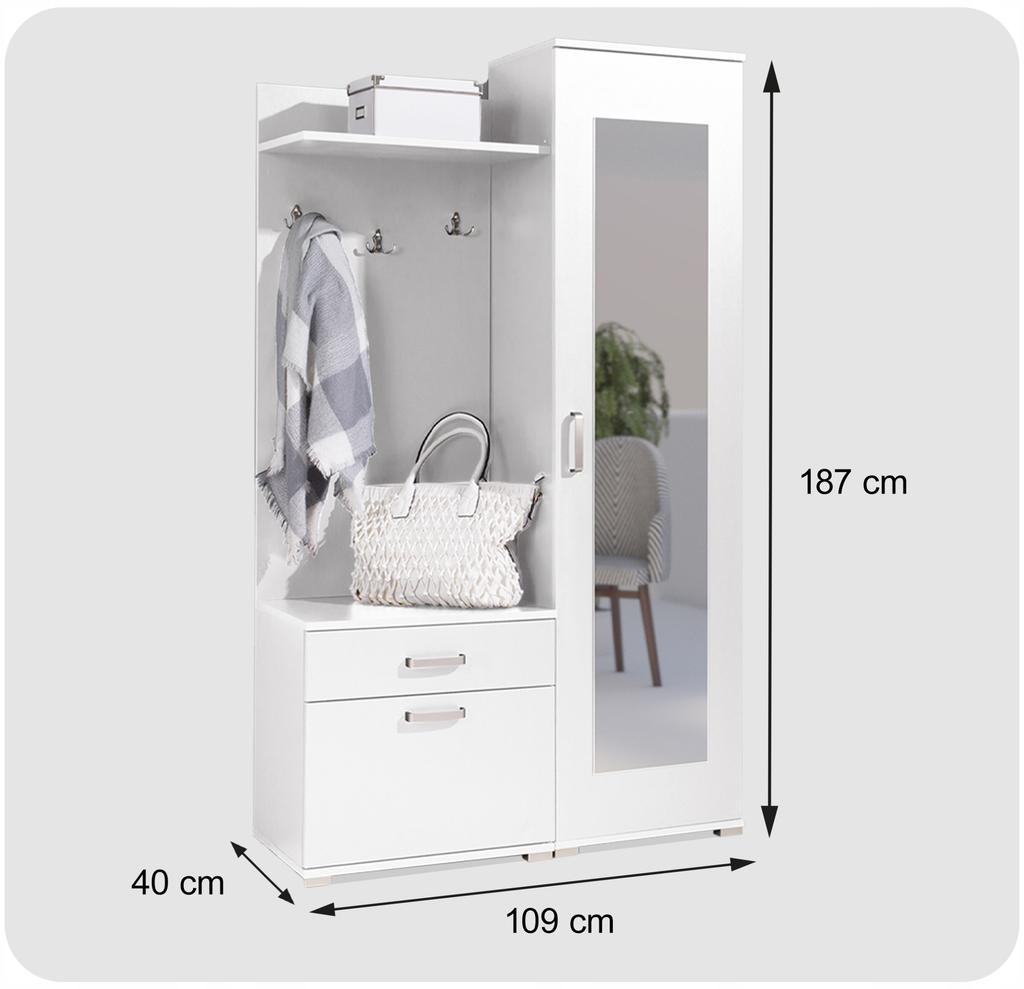 Garderobe Flur für Flur Schrank Schuhschrank Gino Family Möbel