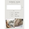 Imabari Towel Face Cotton 100 4-piece Set Ultra Thick Premium High-Quality Long Pile Soft Twist Yarn Gray Fluffy Quick-Dry Instant Absorption Made
