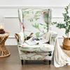 Elastic Floral Print Stretch Protector Wingback Chair Covers Recliner Wing Arm Sofa Cover Slipcover Furniture Protector