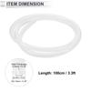 RATCHROLL 1 Pcs Silicone Vacuum Tube Hose High Temperature 3.3FT 3/16" 5mm ID 2.5mm