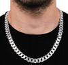 THICK Silver Men' Bracelet 925 Silver Bracelet 15mm/24cm Armor