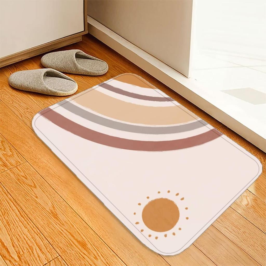 Patterned Door Mat Set With Artistic Landscape Minimalist Marble Designs Stylish Decor Mat For Entryway For Home Decor