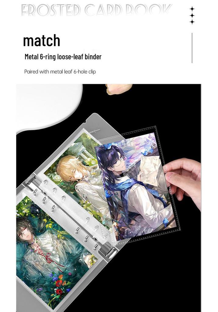 Korean Style A6 Frosted 3-Inch Ring Binder Instax Photo Album