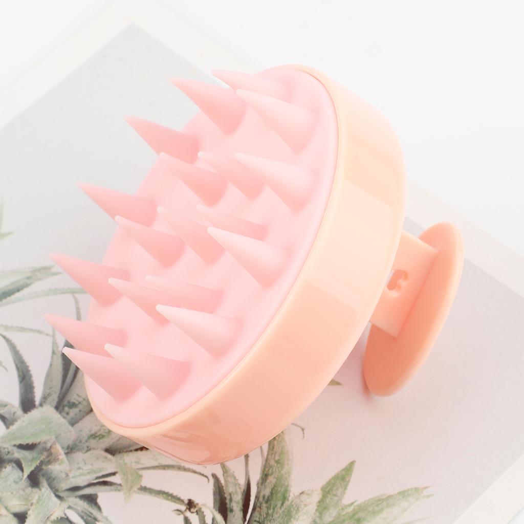 Silicone Shampoo Scalp Hair Massager Head Body Scalp Massage Brush Scalp Massage Brush Comb Magic Handle Brush Spa Massage Brush
