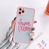 Custodia per telefono Super Mamma per iphone 12 SE2020 Bambina Moda Famiglia cover per Iphone 11 13 14 15 Pro Max X XS XR 7 8 Plus
