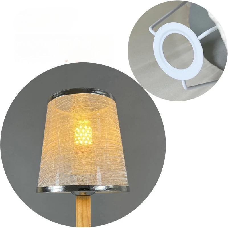 E14/E27/Clamp Fabric Lamp Shade Lighting Accessories for Home Office Decor Hotel Bedroom Bedside Floor Lamp Shell Cover