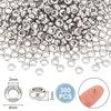 201 Stainless Steel Beads, Rondelle, Stainless Steel Color, 4x2mm, Hole: 2mm, 300pcs