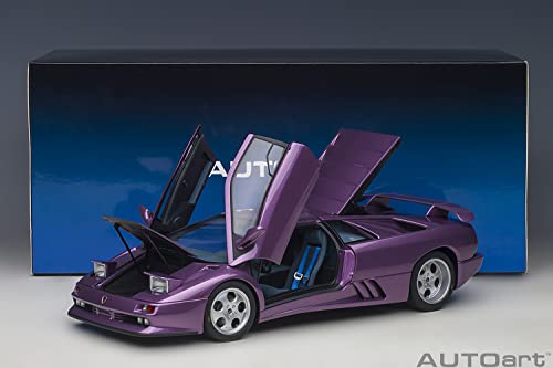 AUTOart 1/18 Scale Lamborghini Diablo SE30 VIOLA SE30/Metallic Purple Finished Product, One Size, 79158